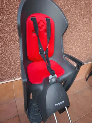 Seggiolino per bici Homax rosso e nero