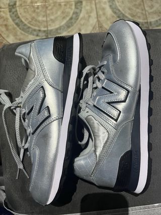 Scarpe New Balance 574 Argento
