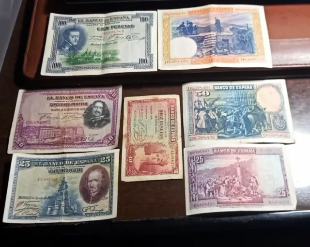 Vecchie banconote del Banco de España