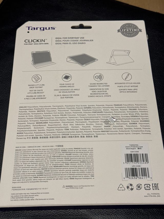 Funda Targus CLICKIN iPad 2022 10ª Gen