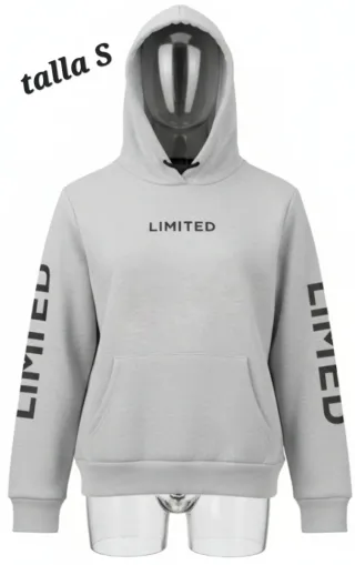 Sudadera Limited Talla S Gris