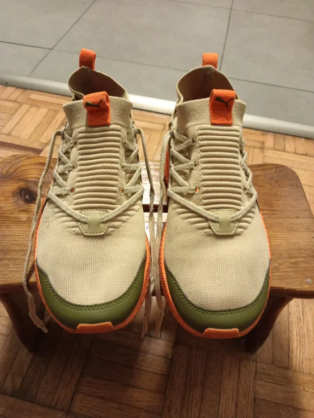 Tênis Puma Masculino Bege/Verde Nº 42