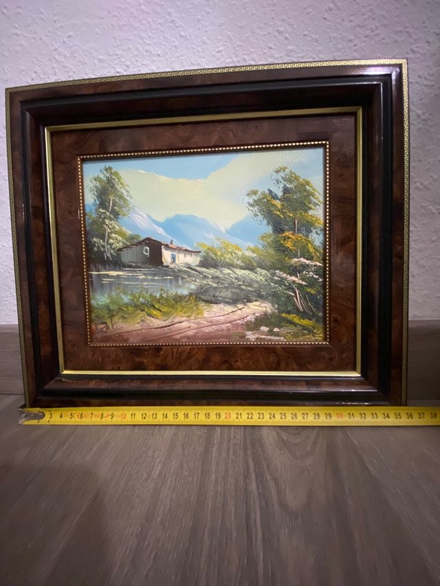 Pareja Cuadros Casas Paisajes