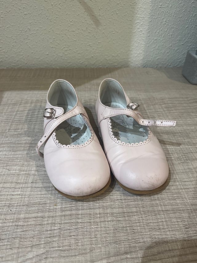 Zapatos de ceremonia rosas talla 25