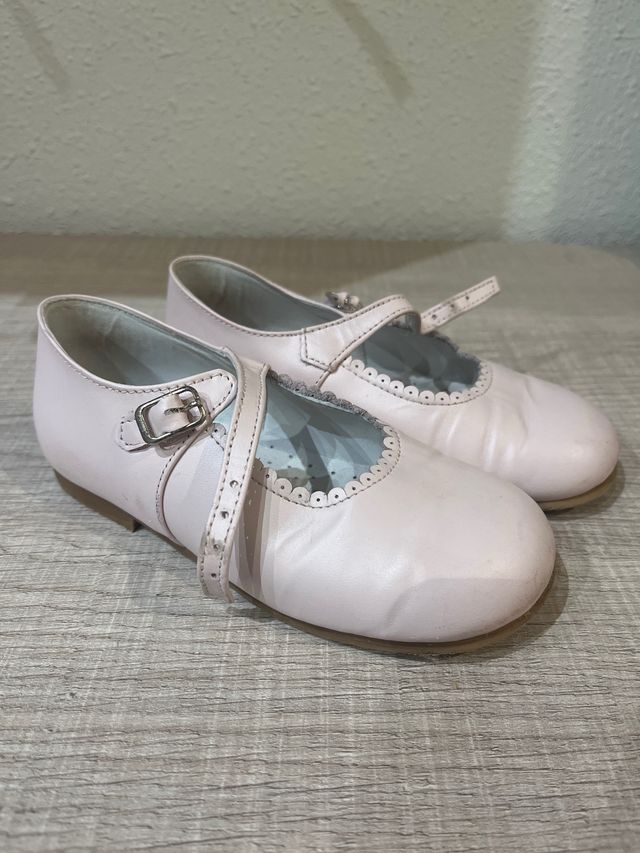 Zapatos de ceremonia rosas talla 25