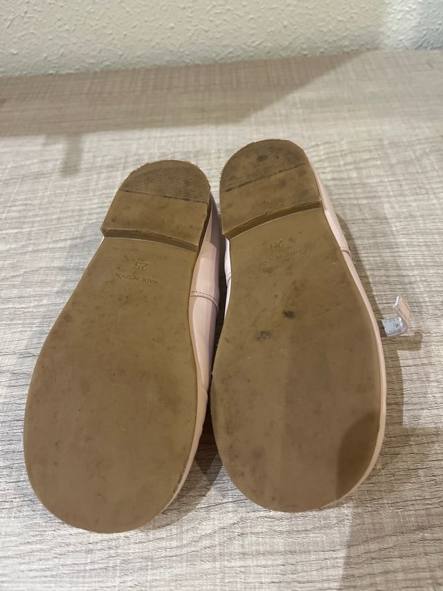 Zapatos de ceremonia rosas talla 25