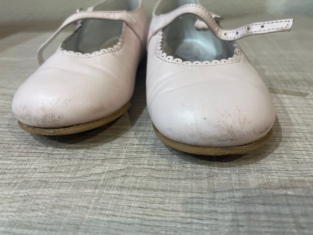 Zapatos de ceremonia rosas talla 25