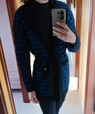 Chaqueta punto cuadros talla S