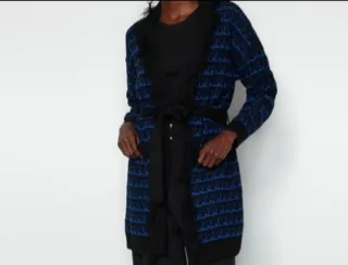 Chaqueta punto cuadros talla S