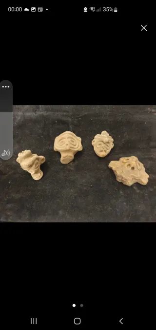 Oggetti antichi in terracotta