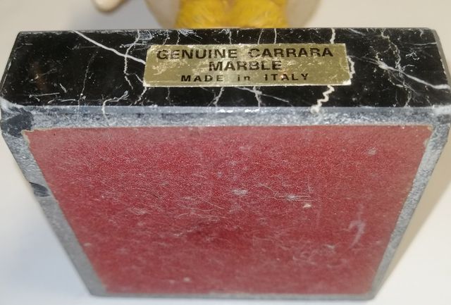 Vintage Estátua Rapariga Esquimó - Genuine Carrara