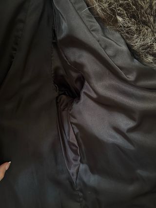 Abrigo de piel mapache vintage Alexandra Barcelon