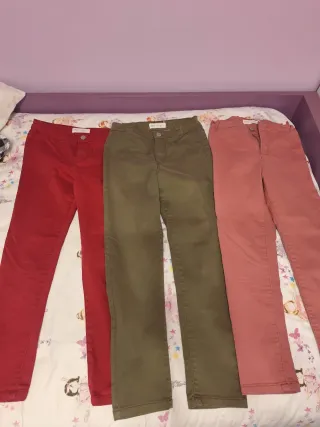3 pantaloni skinny da donna T.9-10