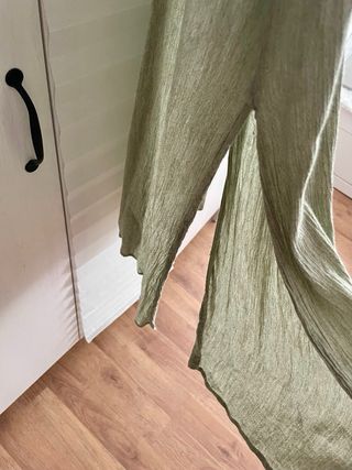 Chaleco largo verde Stradivarius Talla M