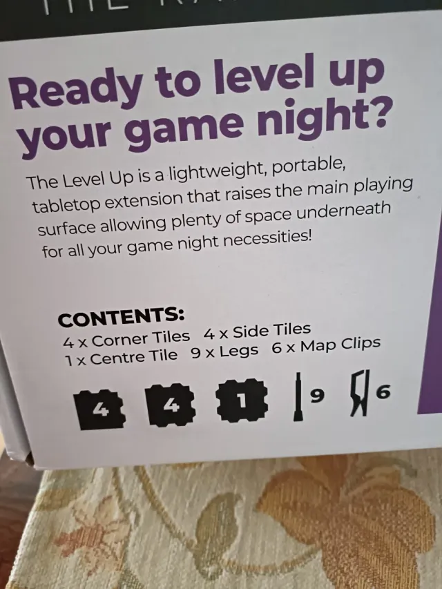 Plataforma de juego de mesa Level Up