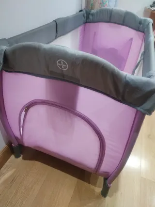 Cuna de viaje plegable + colchon