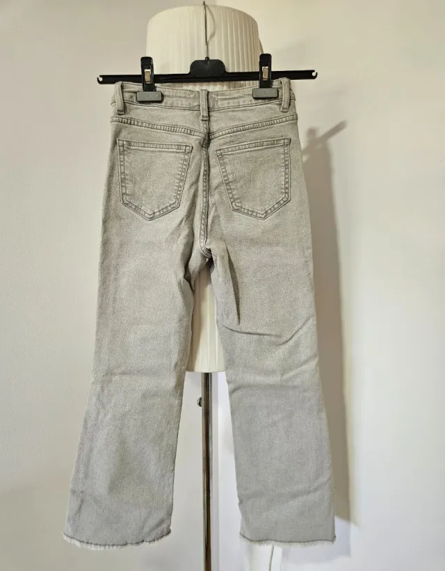 Pantalón vaquero Mango gris Talla XS
