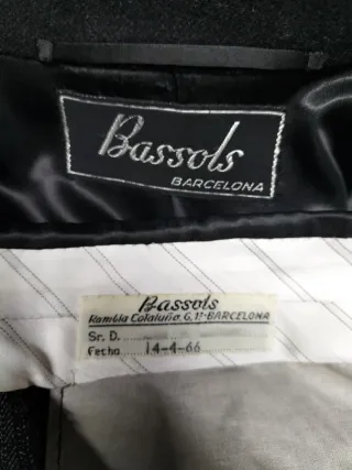 Chaqué Bassols Años 60 Completo