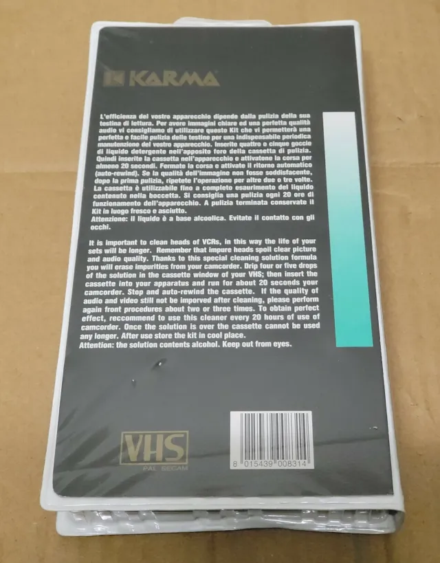 Karma VHS VD 831 Kit Pulizia Testine