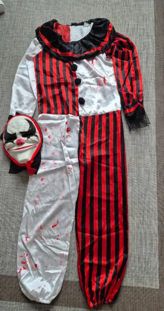 Disfraz Payaso Diabólico Talla S