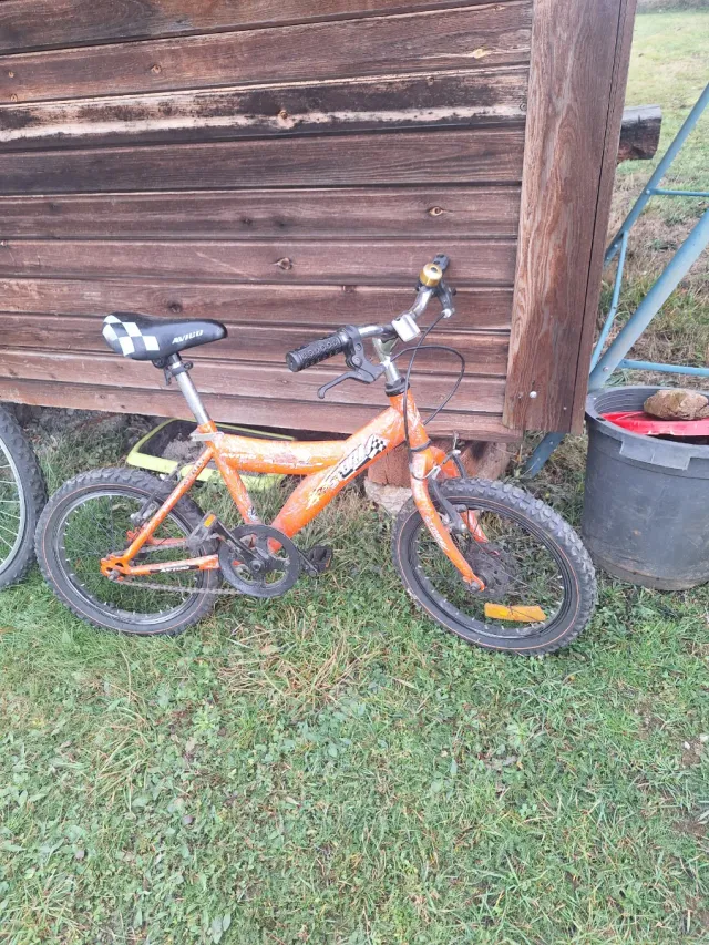 Bicicleta infantil naranja