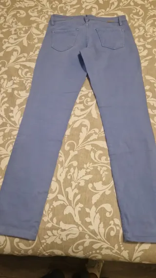Pantalón pitillo azul Massimo Dutti