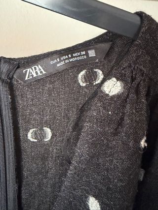 Vestido Zara lunares manga larga