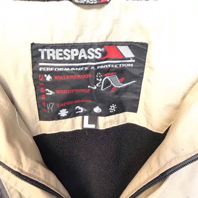 Cazadora hombre talla L beige y gris