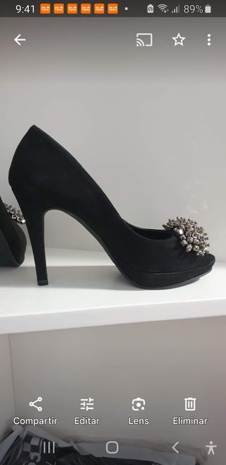 Zapatos tacón con plataforma sin estrenar