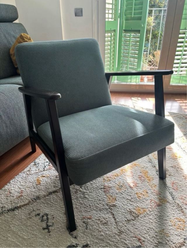 Sillón Ekenaset Azul Oscuro Casi Nuevo