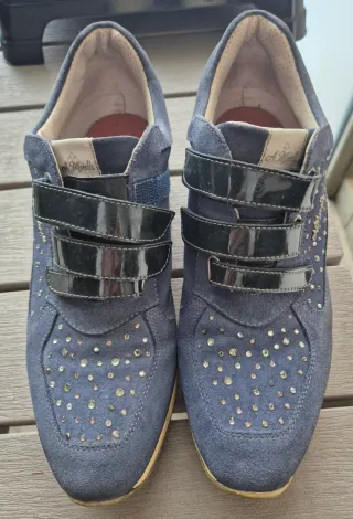 Scarpe donna A. Morelli blu con strass