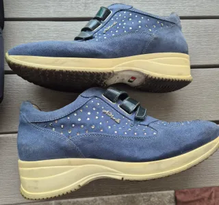 Scarpe donna A. Morelli blu con strass