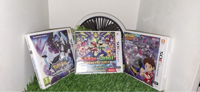 3 Juegos Nintendo 3DS: Pokémon, Mario, Yo-kai