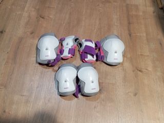 Patines en línea con protecciónes y bolsa