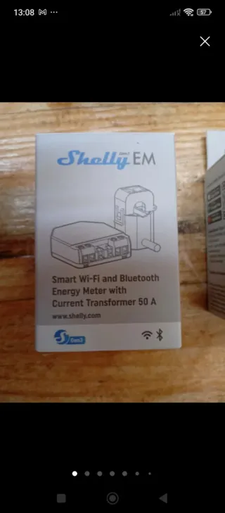 Medidor Shelly EM Gen3 Wi-Fi Bluetooth