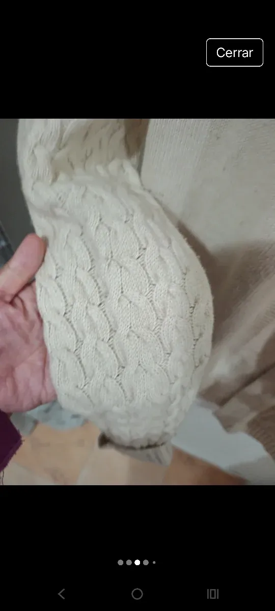 Cárdigan Massimo Dutti Beige Mujer