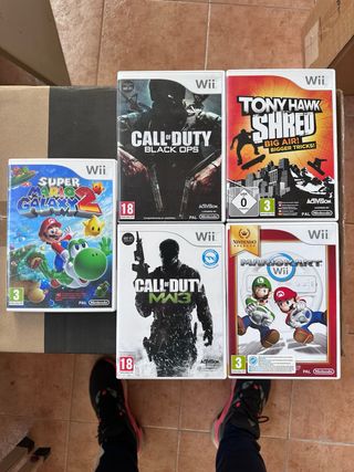 Pack 5 Juegos Nintendo Wii: Call of Duty, Mario Ka