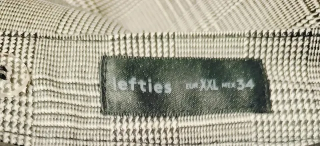 Pantalón cuadros Lefties gris y blanco