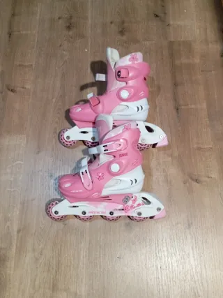 Patines en línea con protecciónes y bolsa