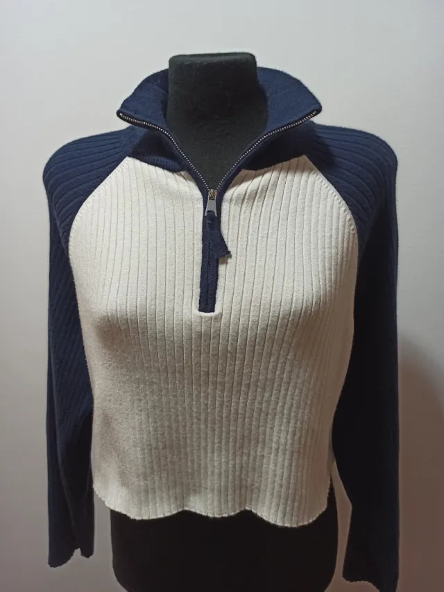 Jersey de punto con cremallera