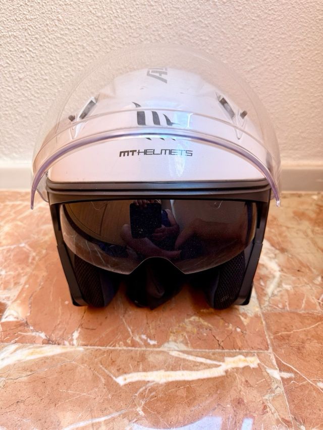 Casco Moto MTHELMETS JET Blanco