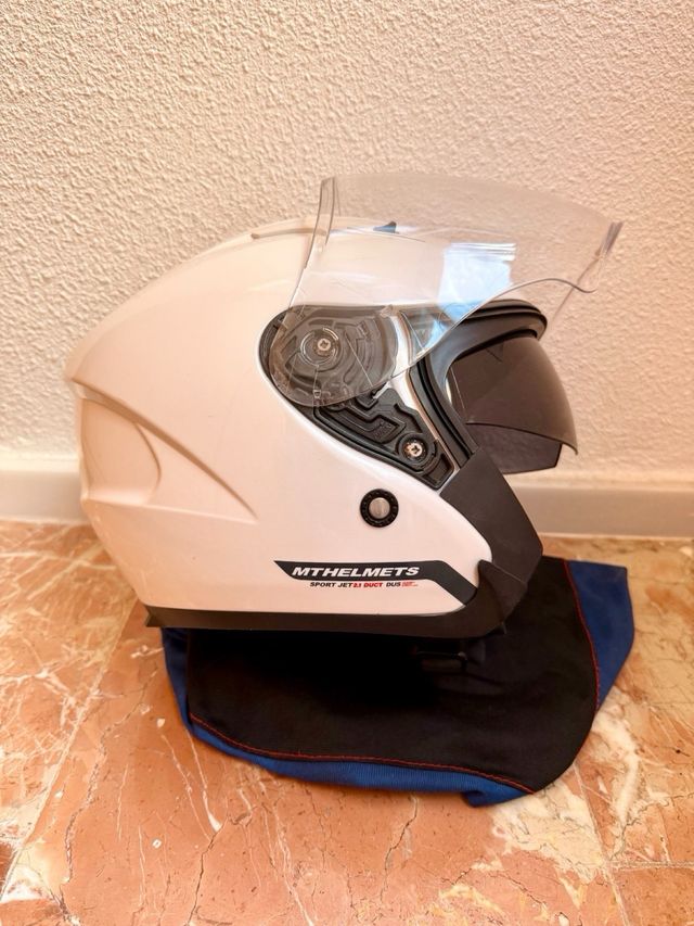 Casco Moto MTHELMETS JET Blanco