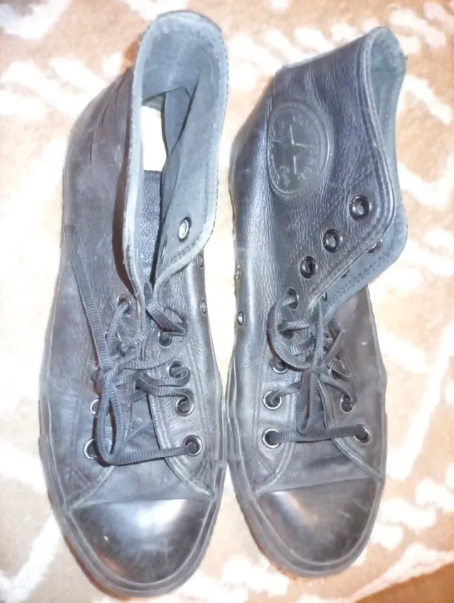 Converse Zapatillas Piel Negras