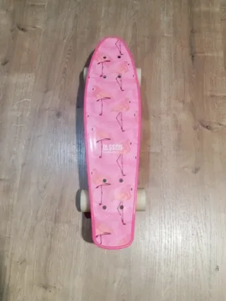 Skate rosa con flamencos