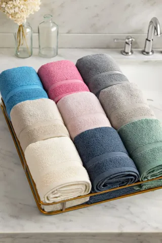 Set 2 Asciugamani Cotone