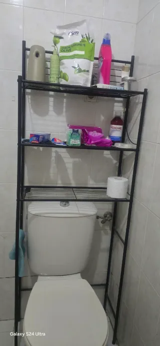 Mensola da bagno nera 