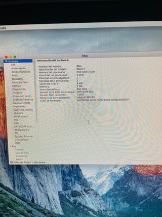 Ordenador Apple iMac 7.1 Plata