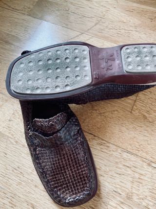 Zapatos de piel trenzada talla 36