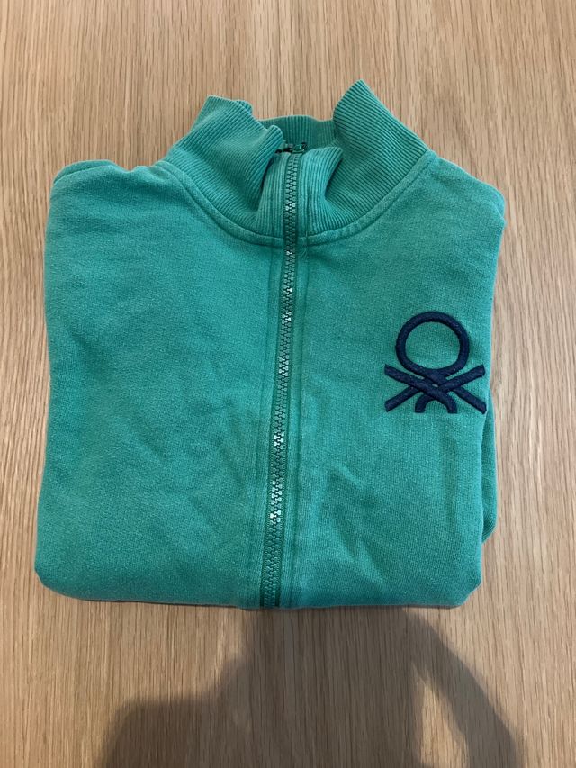 Felpa bambino Benetton verde