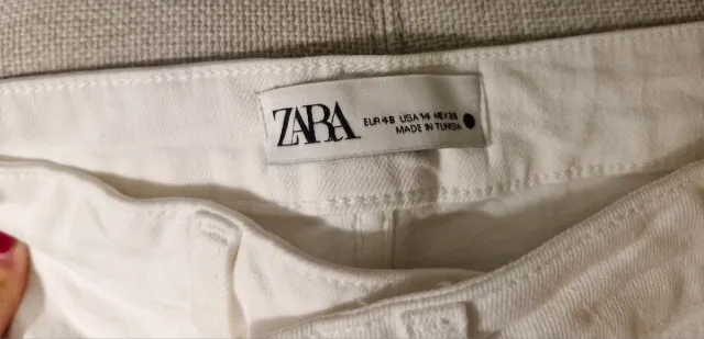 Vaqueros Zara blancos talla 46